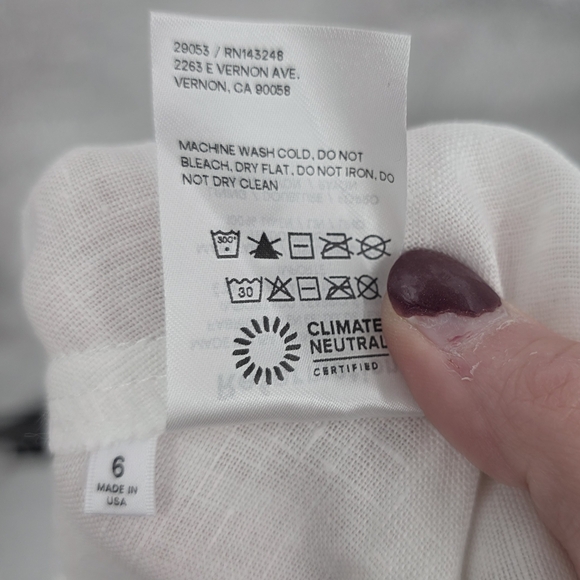 New Reformation Yucca Linen Skirt Only - Picture 5 of 8